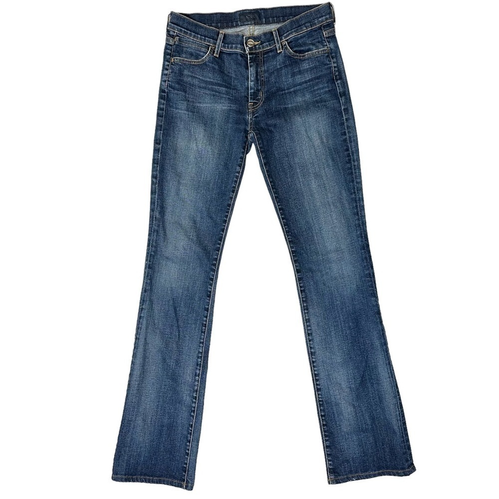 Koral Blue Denim Jeans Low Rise Boot Cut Womens Size 28